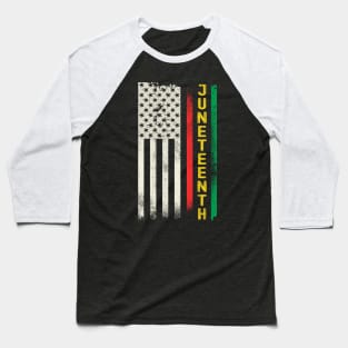 Juneteenth Freedom Day Flag Baseball T-Shirt